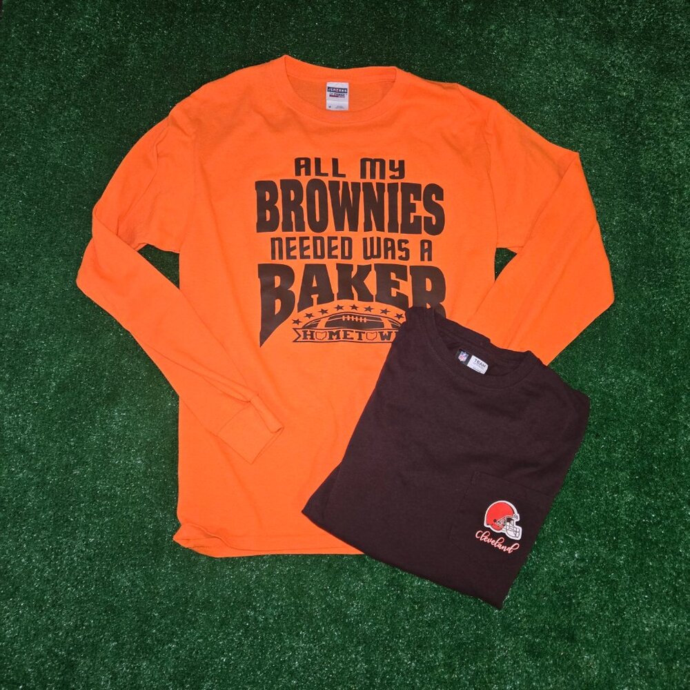NFL Cleveland Browns Baker Mayfield tshirt + bonus shirt